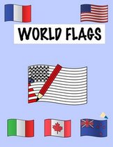 World Flags: flag colouring book