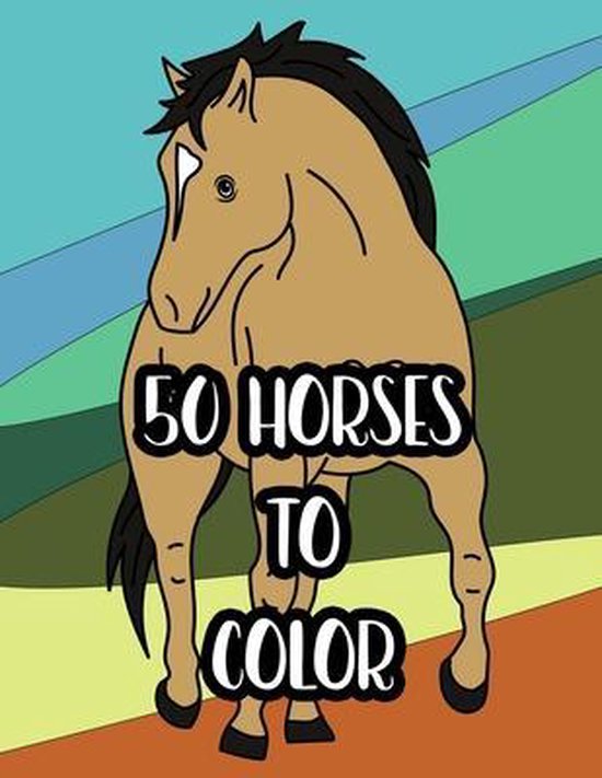 50 Horses to Color - cover
