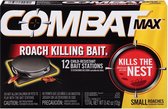 Combat MAX - Kakkerlak Dodende Val Lokdoos voor kleine kakkerlakken -doodt het nest - Kinderveilig - 12 Stuks