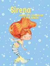 Sirena Libro de colorear para ninos