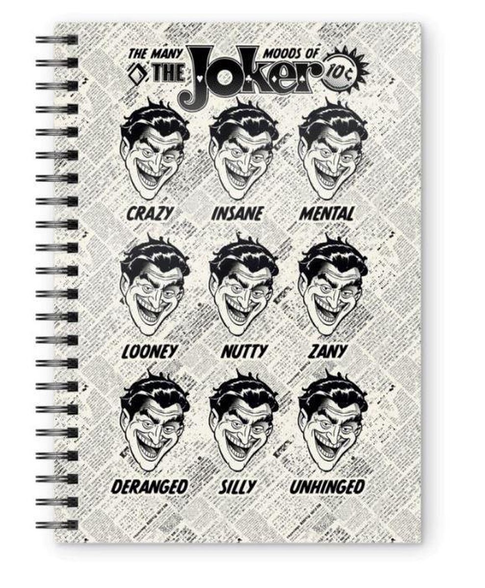 Sd Toys Notitieboek Dc Comic: The Joker 15 X 21 Cm Karton Wit