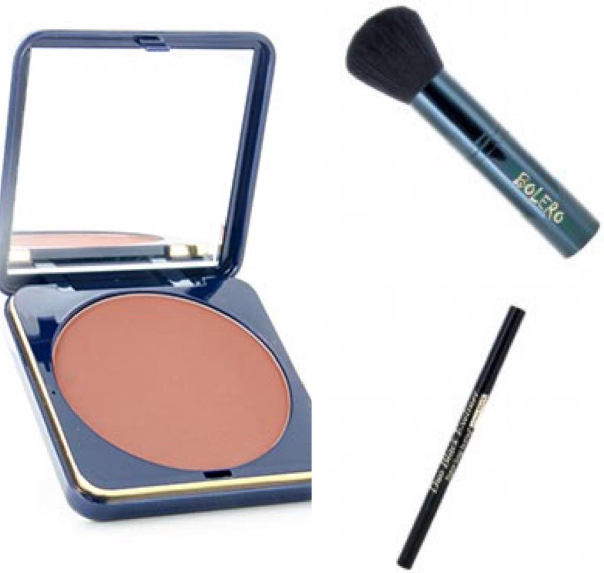 Bolero Cosmetics - Gift Set Extra - Bronzing Poeder - Eyeliner Duo Black - Poederkwast