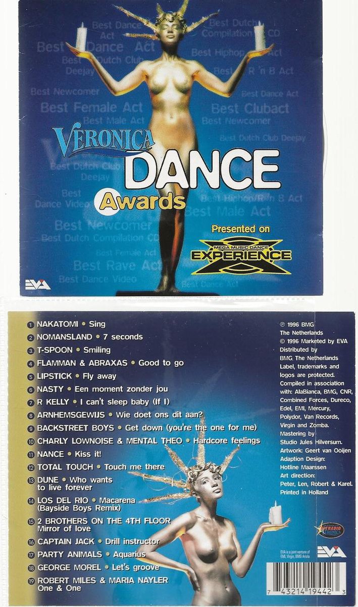 Veronica Dance Awards, Various | Media condition: Very Good Plus (VG+) | 1 x CD Compilation