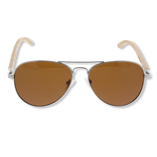 BEINGBAR Eyewear "Model 3" Sustainable Bamboo Sunglasses van BEINGBAR — afbeelding 2