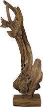 Hout - Decoratie - Grof stuk hout - Tropisch Hout - 130 cm hoog