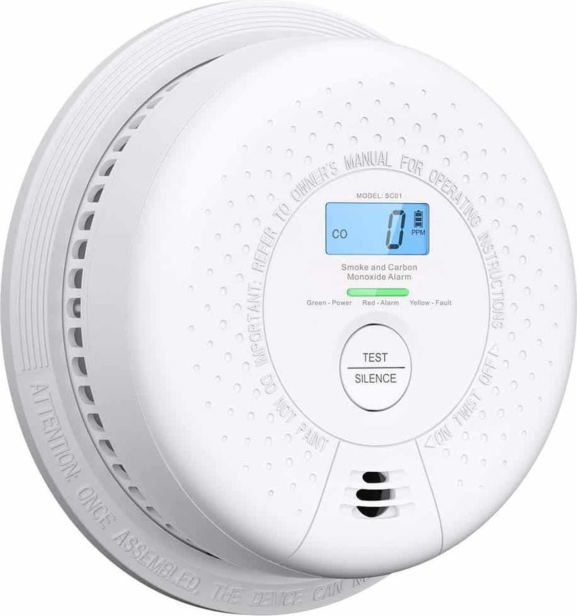 X-Sense SC01 Combimelder rook & koolmonoxide 10 jaar batterij en 10 jaar Figaro sensor