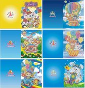 Diamond Painting kaarten - Wenskaarten Set van 6 Kinderkaarten - Hobbypakket - volledig Diamond painting pakket