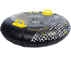 Restart Opblaasbare Sneeuwglijder - Arctic Disc - Zwart/Grijs/Geel