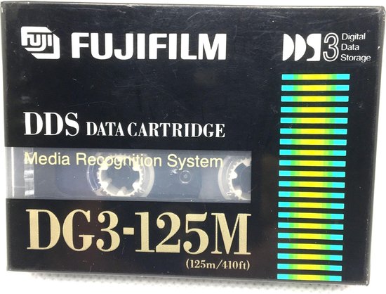 Fujifilm DDS data catridge media recognition system DG3-125M / digital data storage.
