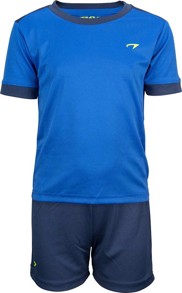 Avento Sportset Madrid - Junior - Blauw/Marine/Fluorgeel - 152