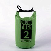 Nixnix Waterdichte Tas - Dry bag - 2L - Groen - Ocean Pack - Dry Sack - Survival Outdoor Rugzak - Drybags - Boottas - Zeiltas