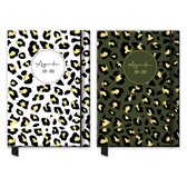 Schoolagenda Stay Wild Panter groen A5 2021 2022 18 maanden