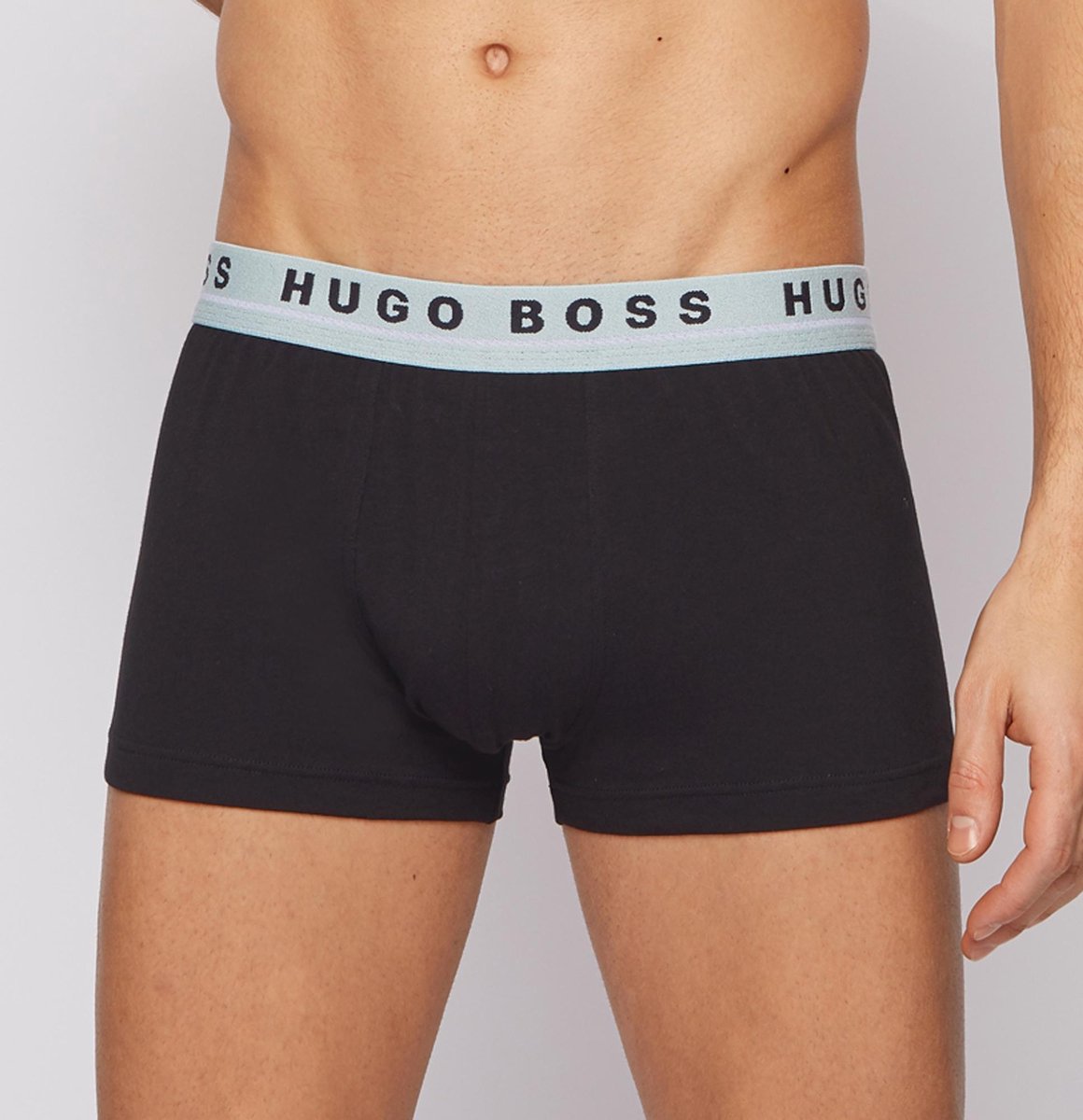 BOSS Boxershort met elastische band met label in een set van 3 stuks