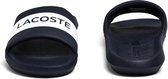 Lacoste Croco Slide Heren Slippers - Navy/Wit - Maat 44.5