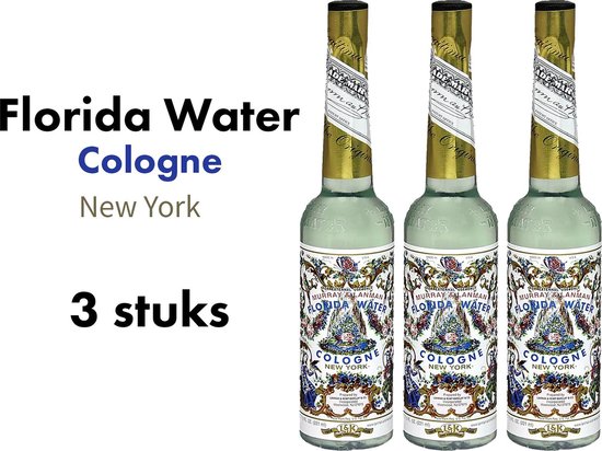 Florida Water - 3 stuks - 221 ml - Cologne New York - Murray & Lanman Florida...