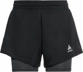Odlo 2-In-1 Shorts Run Easy 5 Inch ZWART - Maat XL