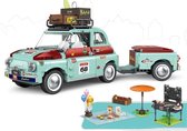 Bouwstenen - Picnic party - auto met aanhanger - 1475 blokjes