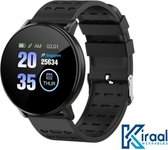 Kiraal Fit 3 - Smartwatch - Activity Tracker - Temperatuurmeter - Bloeddrukmeter - Hartslagmeter - Stappenteller - Horloge - Heren - Dames - Nederlandse Handleiding