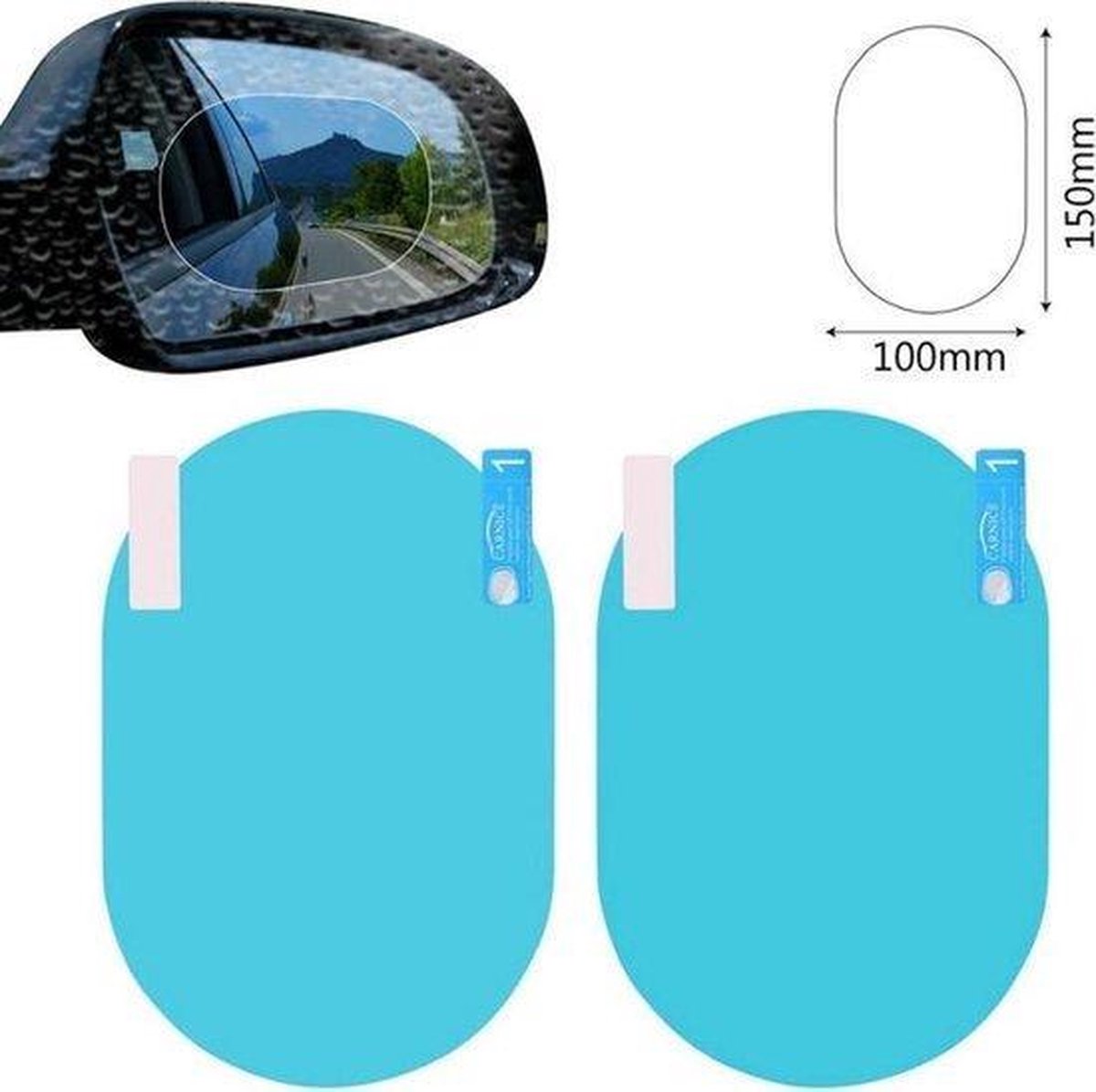 Film de rétroviseur de vitre latérale de voiture Film de protection HD  anti-buée anti-rayures antipluie imperméable pour la vue arrière et la  vitre latérale 