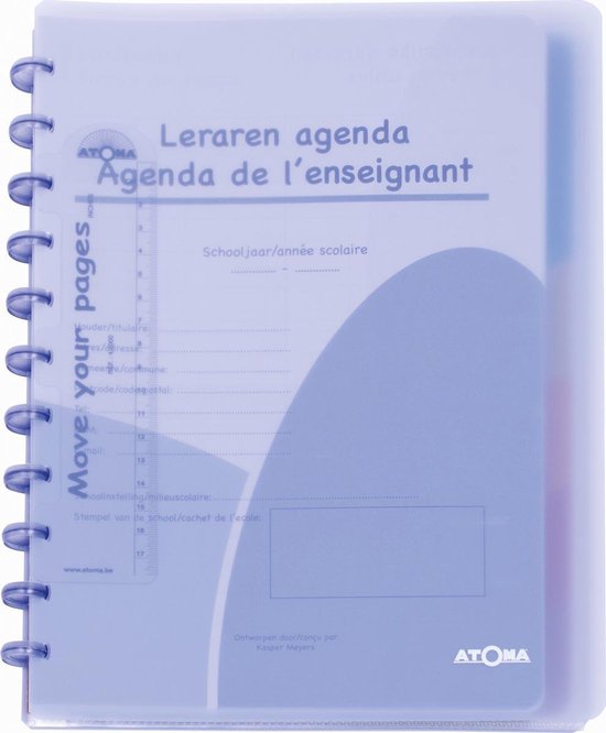 Atoma Lerarenagenda - A5+ formaat - Geassorteerde kleuren - Tweetalig