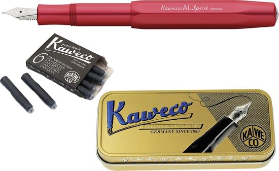 Kaweco Al Sport Fyllepenn, Deep Red - LUSH DIVE AS