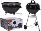 BBQ OP WIELEN DIA 47CM -houtskool barbecue met thermometer