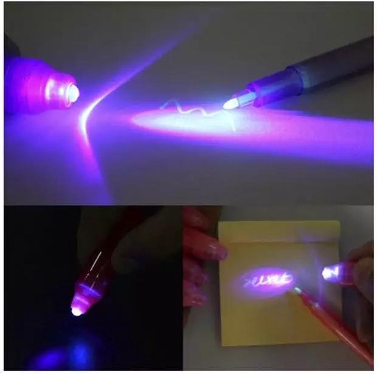 6 Stuks Uv-licht Pen Set Onzichtbare Inkt Pen Kinderen Spionage Speelgoed Pen Met Ingebouwde Uv Licht Geschenken En Veiligheidsmarkering Kindergeschenken