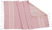 Kleine Hamamdoek Krem Sultan Rose Pink - 100x50cm - dunne katoenen handdoek - sneldrogende saunahanddoek (niet geschikt als lendendoek)