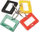 Sleutel labels - 8 Stuks - Keychain verschillende kleuren - Key tag sleutelhanger - Sleutel onderscheider - Naam labels - Sleutels organiseren - Sleutelhouder - Sleutelhanger - Sleutellabels 