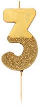 Cactula leuke gouden glitter verjaardags cijfer taart kaarsen 3