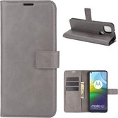 Motorola Moto G9 Power Portemonnee Bookcase Hoesje Grijs