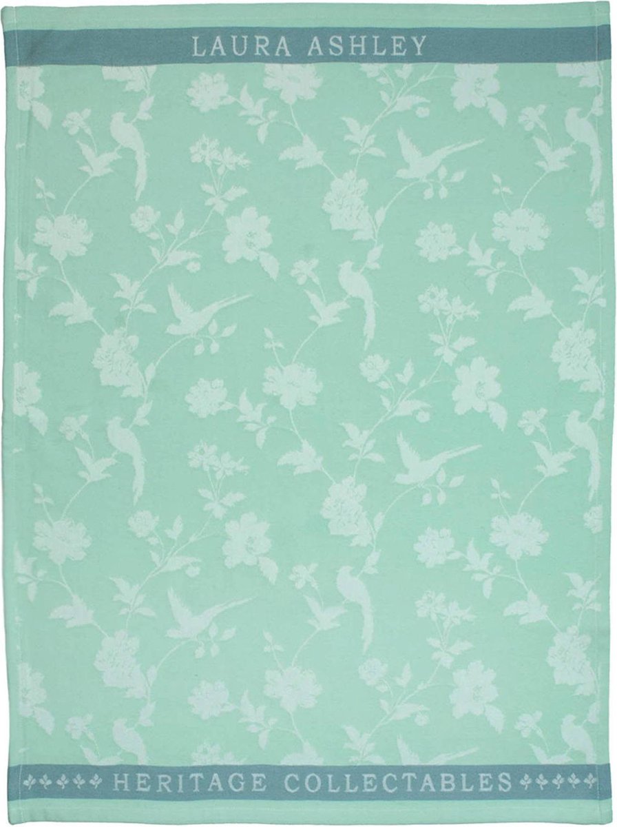 Theedoek Mint Flowers 50x70 cm - Laura Ashley Heritage servies