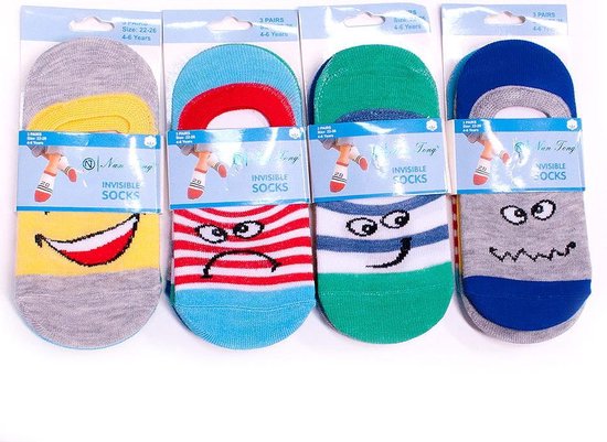 Comfortabele kindersokken sneakersokken multipack 6 paar jongens sokken  lente/zomer | bol.com