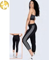 Dames Legging | legging met patroon | hoogsluitend |elastische band |hardlopen –  sport – yoga –  fitness legging | polyester | elastaan | lycra |zwart | S