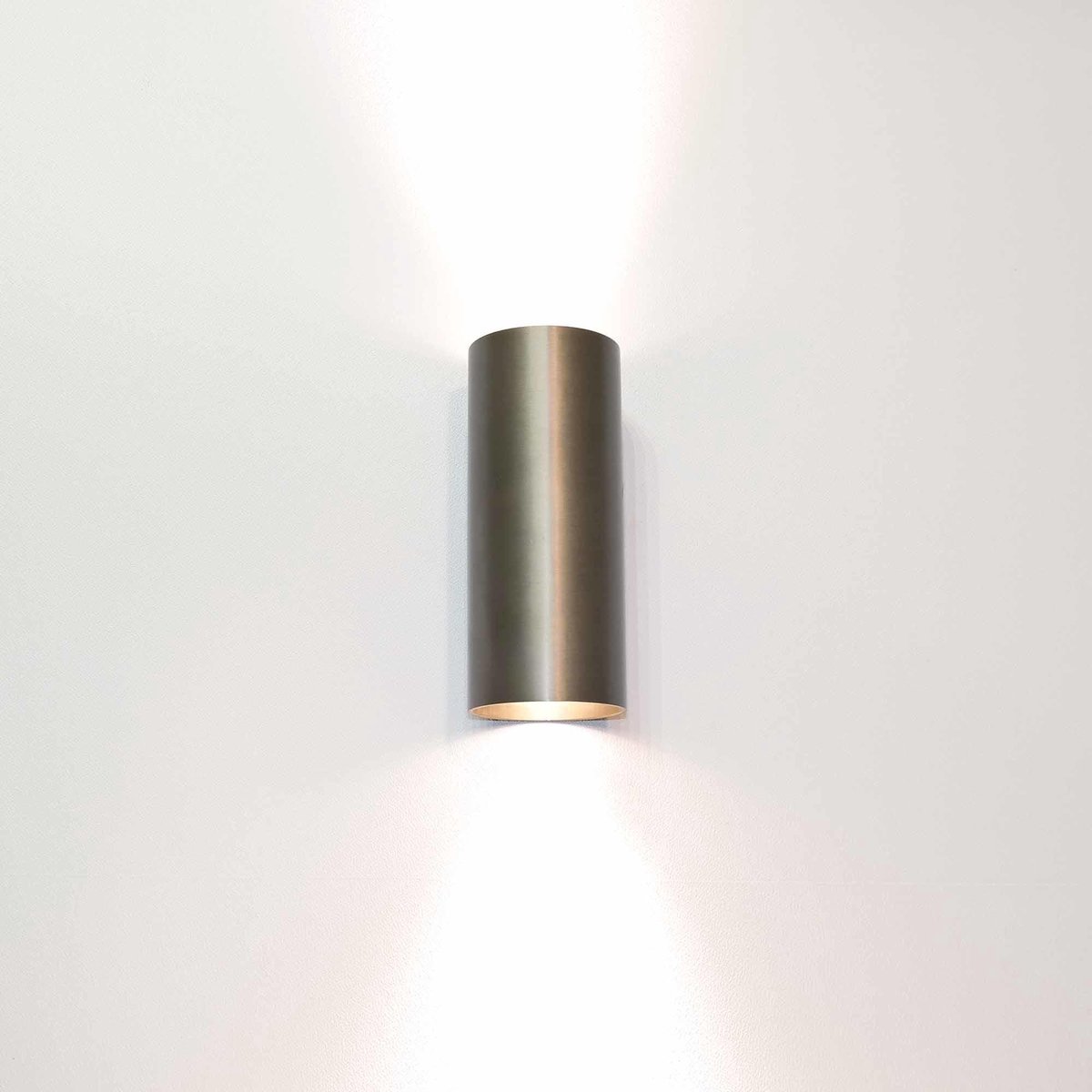 Artdelight - Wandlamp Roulo 2 lichts H 15,4 Ø 6,5 cm licht brons