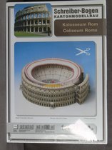 modelbouw in karton, bouwplaat Coliseum te Rome , schaal 1/400