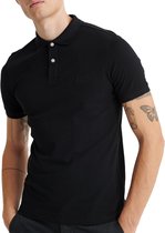 Superdry Clasic Micro Lite Poloshirt - Mannen - zwart