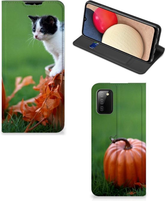 Coque Samsung Galaxy M02s | A02s Flip Case Chaton