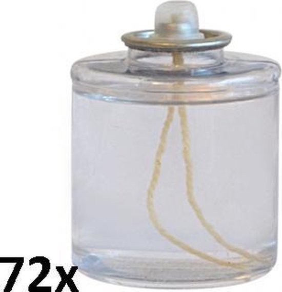72 stuks liquid wax olielamp kaarsen 60/51 (24 uur)