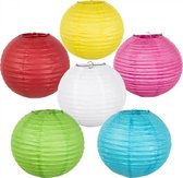 Boland - Papieren lampion met draadstalen frame - per 6 stuks