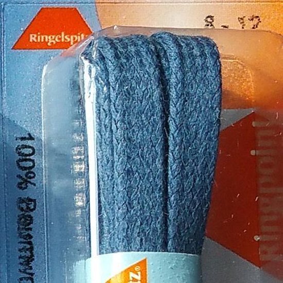 Platte schoenveters - gewaxt 150cm lang blauw - mooie stevige veters voor  luxe | bol.com