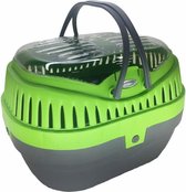 Duvo+ Transport box knaagdieren large kleur groen 30x21x23cm, LET OP PER STUK, ALLEEN DE KLEUR GROEN WORD GELEVERD !!