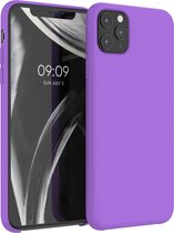 kwmobile telefoonhoesje voor Apple iPhone 11 Pro Max - Hoesje met siliconen coating - Smartphone case in orchidee lila