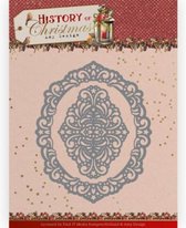 Dies - Amy Design - History of Christmas - Lacy Christmas Oval