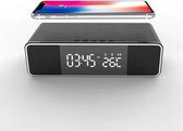 OnlineMarket! - Wekkerradio - Draadloos opladen - Ingebouwde Bluetooth speaker - FM Radio - Ingebouwde Thermostaat - USB Output