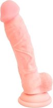 You2Toys - Anatomisch Perfecte Penis Imitatie Dildo met Zuignap in Rechte Vorm voor Uitzonderlijk Realistische Penetratie – 18 cm – beigeig