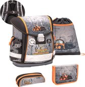 Belmil Rugzakset Excavator 19 Liter Polyester Grijs 4-delig