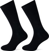 Teckel boots-socks 2-pack zwart maat 40/46