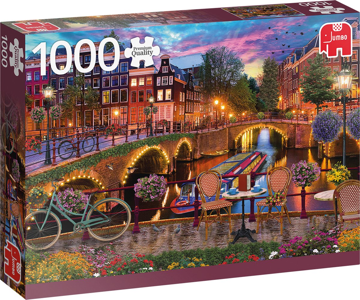 Jumbo Premium Collection Puzzel Amsterdam Canals - Legpuzzel - 1000 stukjes  | bol.com