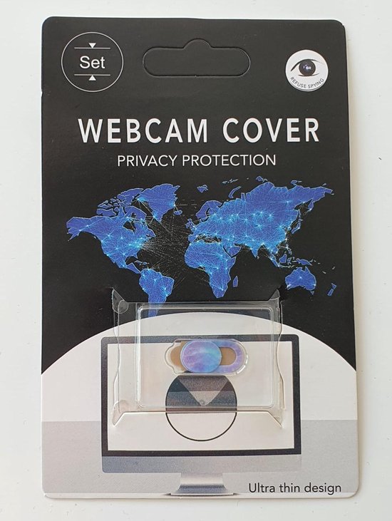 Universeel Ultra Dun Webcam Cover - 2 stuks - Privacy Schuifje - Webcam Slide - Webcam Shutter - Privacy Protection Slider - Geschikt voor Macbook, Laptop, Tablet, Smartphone - Paars en Roze - Merkloos